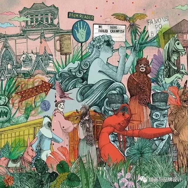 插畫丨她畫出細膩別致的人與自然,在倫敦居住七年,作品為這個國家帶著一絲神秘感